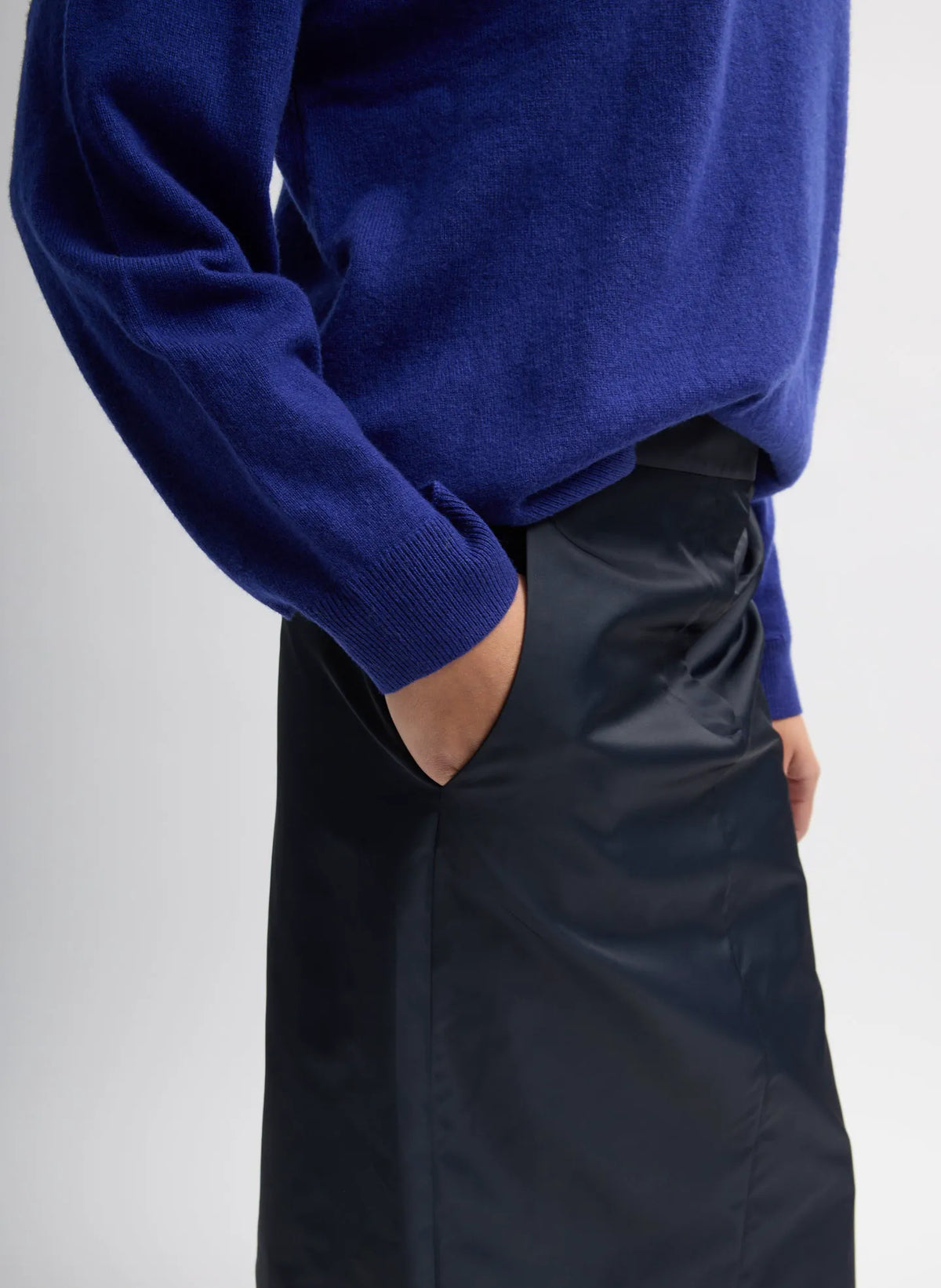 Eco Nylon Midi Trouser Skirt