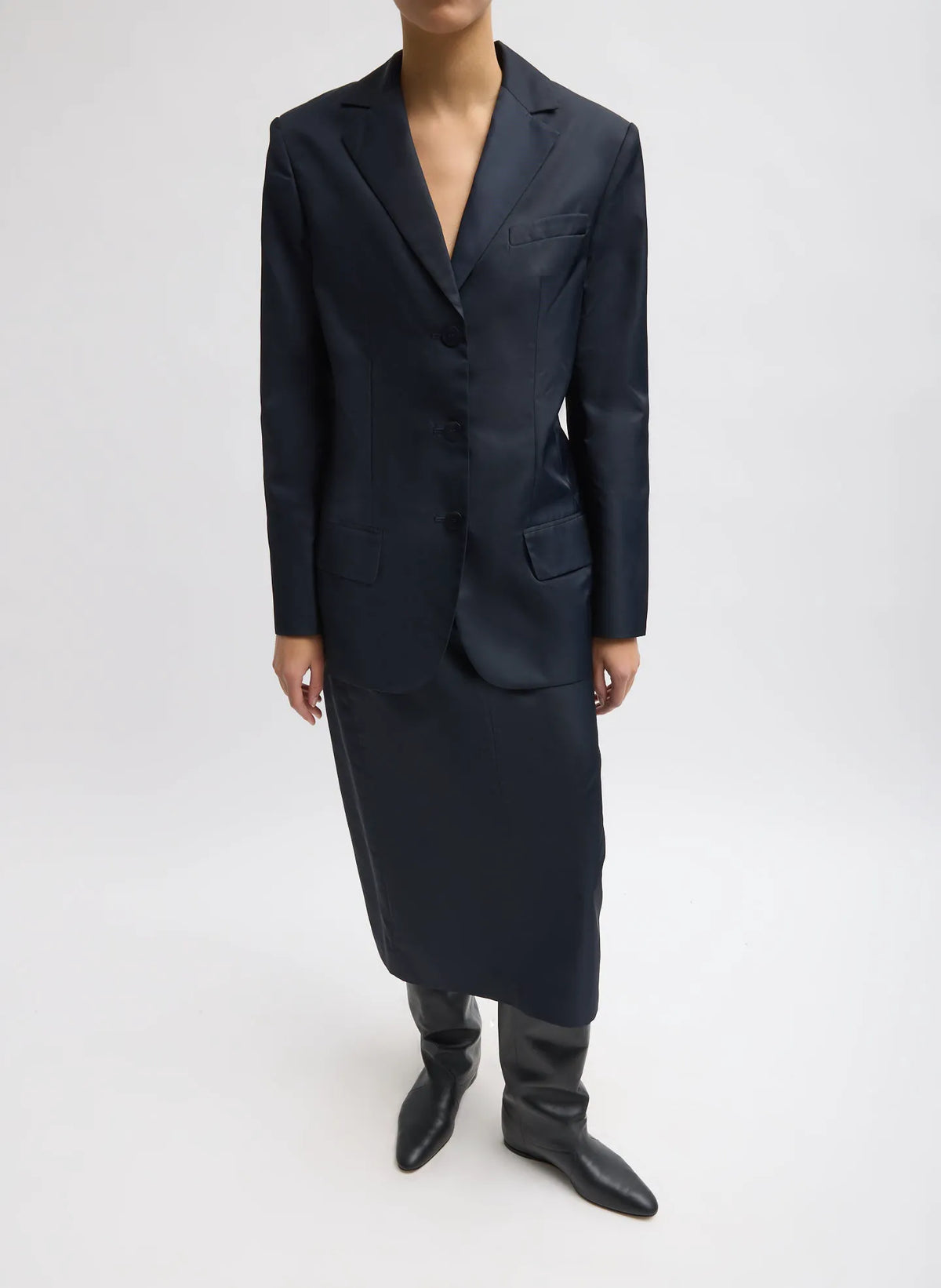 Eco Nylon Midi Trouser Skirt