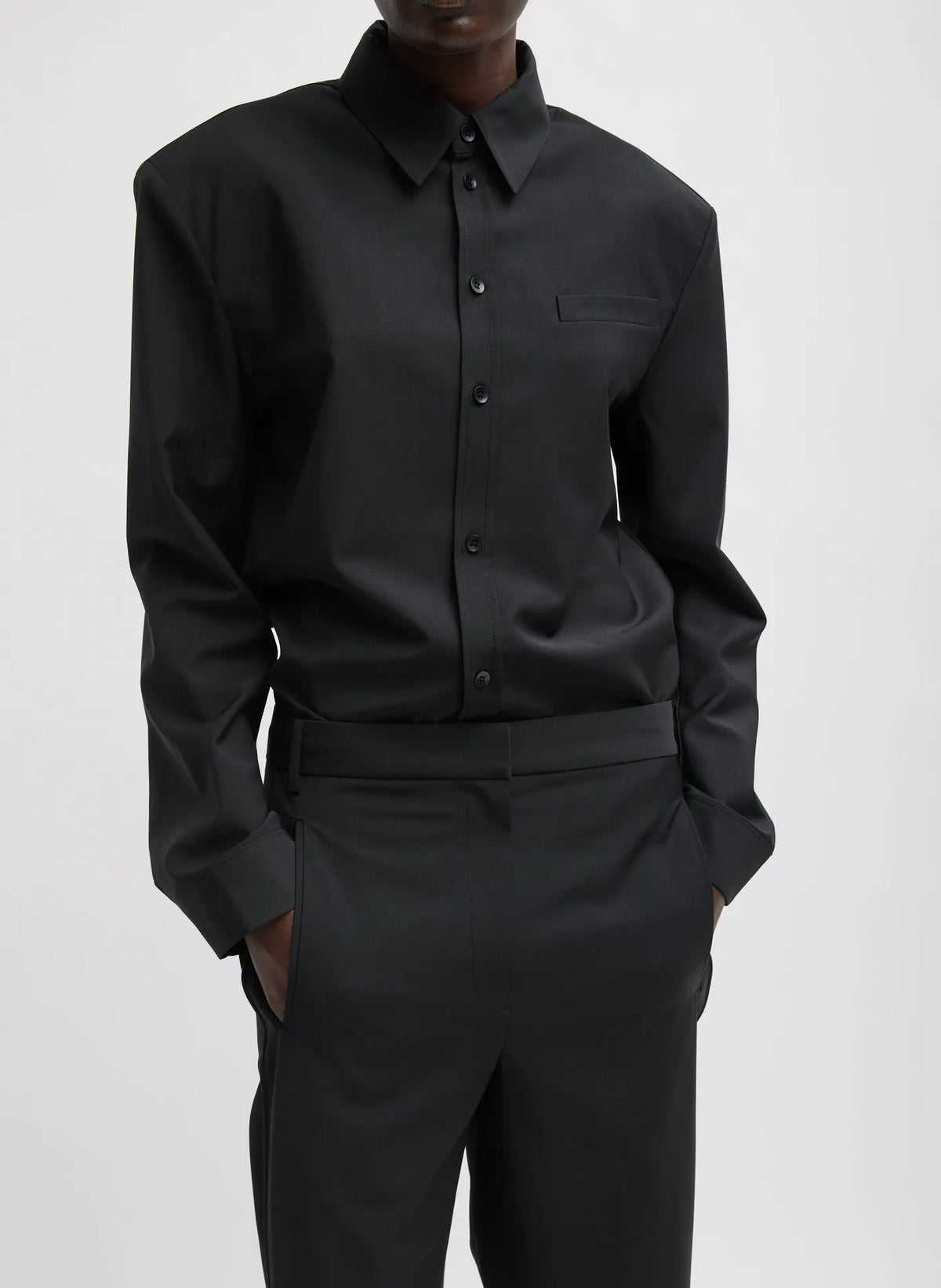Recycled Tropical Wool Detached Shirt