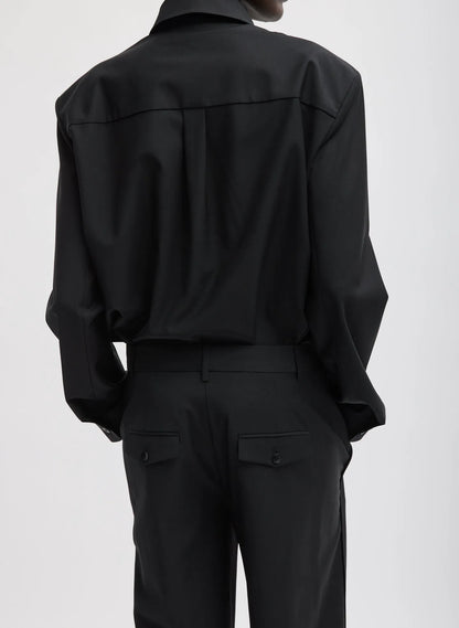 Recycled Tropical Wool Detached Shirt