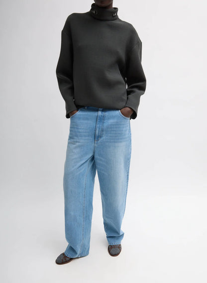 Wool Crepe Fontaine Tunic Top