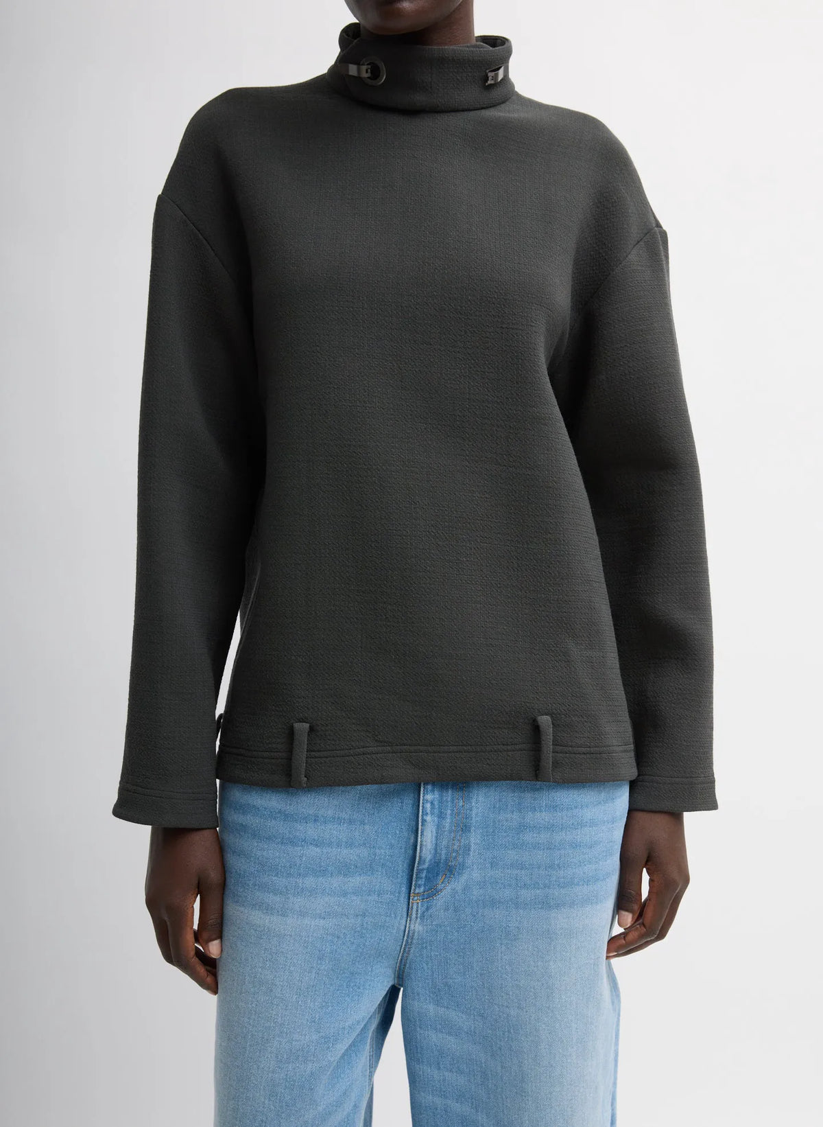 Wool Crepe Fontaine Tunic Top