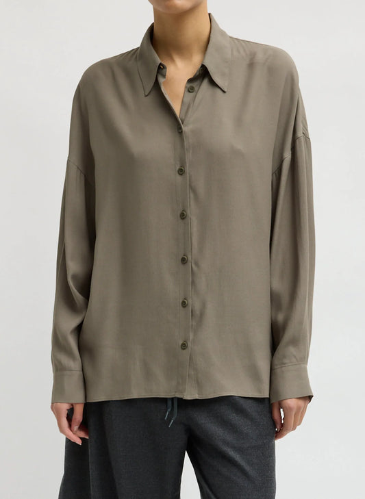 Feather Weight Eco Crepe Oversized Shirt