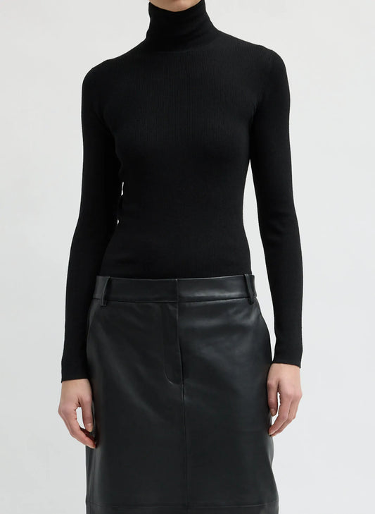 Feather Weight Ribbed Turtleneck