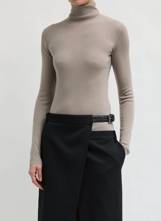 Feather Weight Ribbed Turtleneck