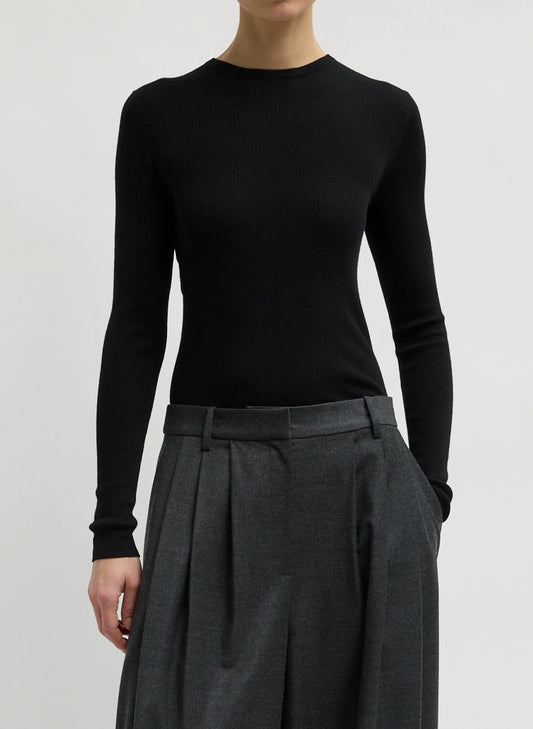 Feather Weight Ribbed Crewneck