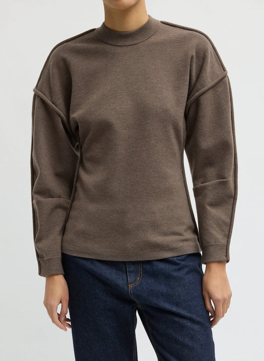Sculpted Wool Fitted Sweater