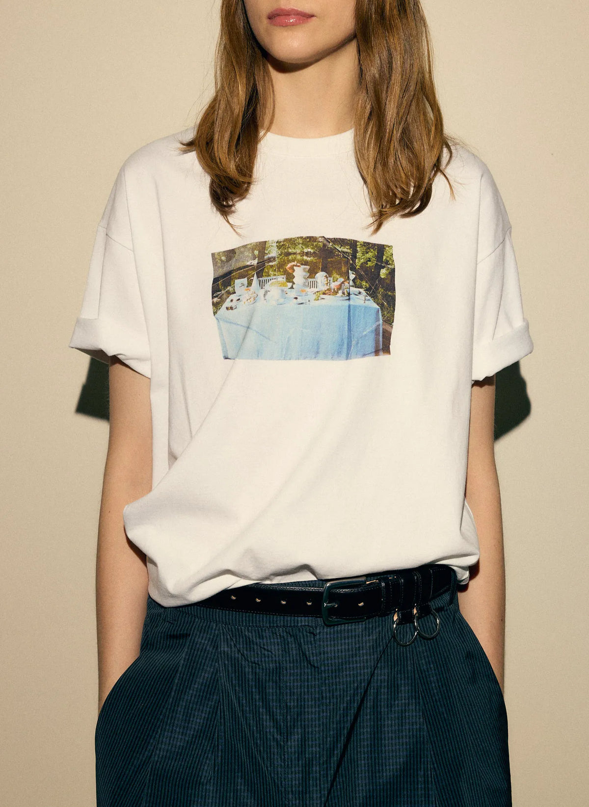 Tibi Creative Lab Supper Print T-Shirt