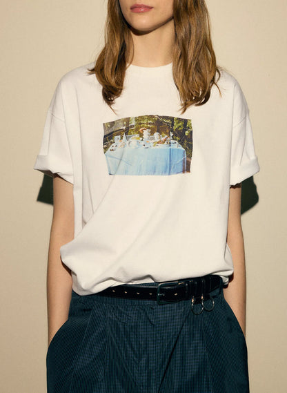 Tibi Creative Lab Supper Print T-Shirt