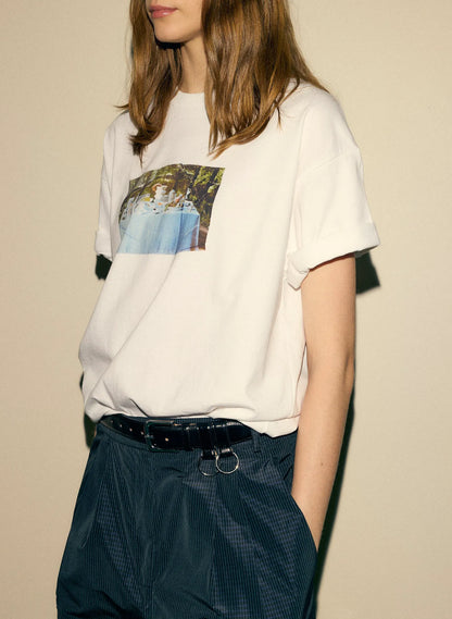 Tibi Creative Lab Supper Print T-Shirt