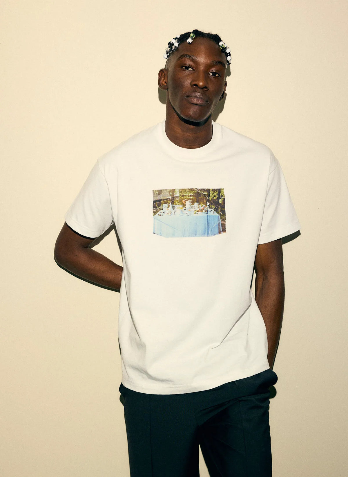 Tibi Creative Lab Supper Print T-Shirt