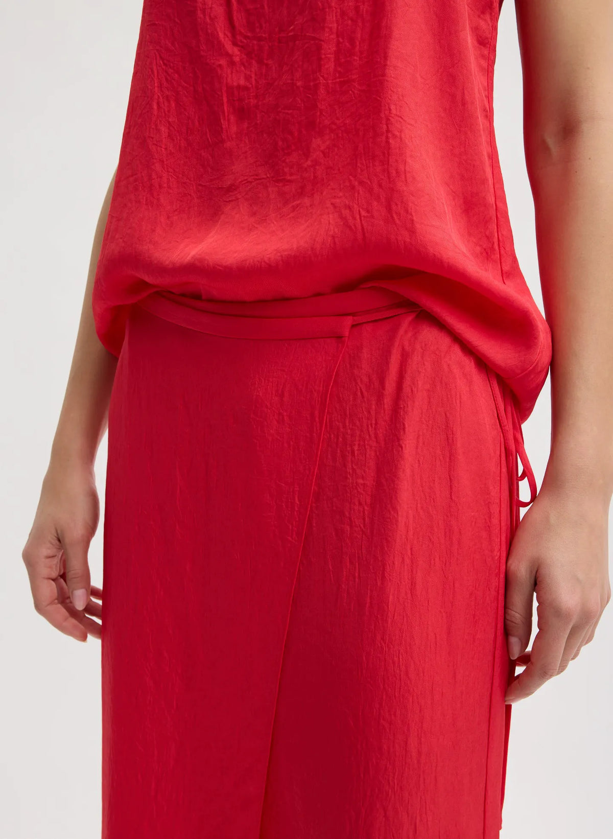 Summer Slip Wrap Skirt