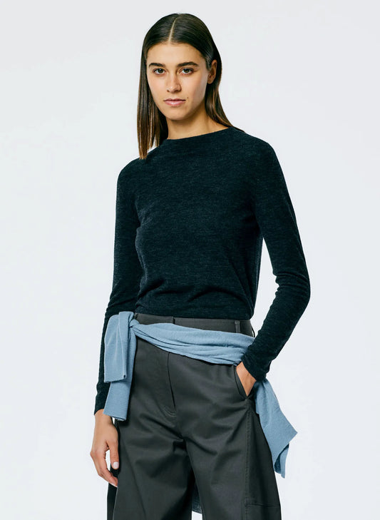 Skinlike Mercerized Wool Soft Sheer Pullover