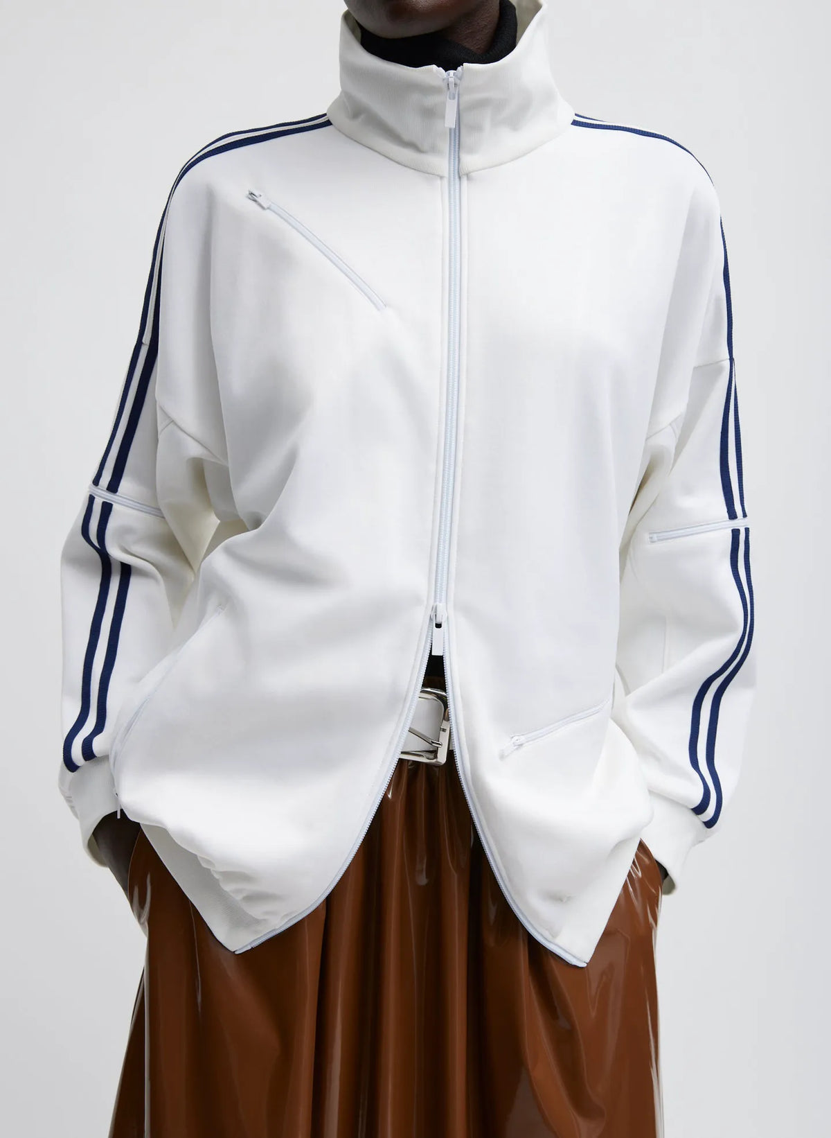 Active Knit Zipper Detailed Track Jacket