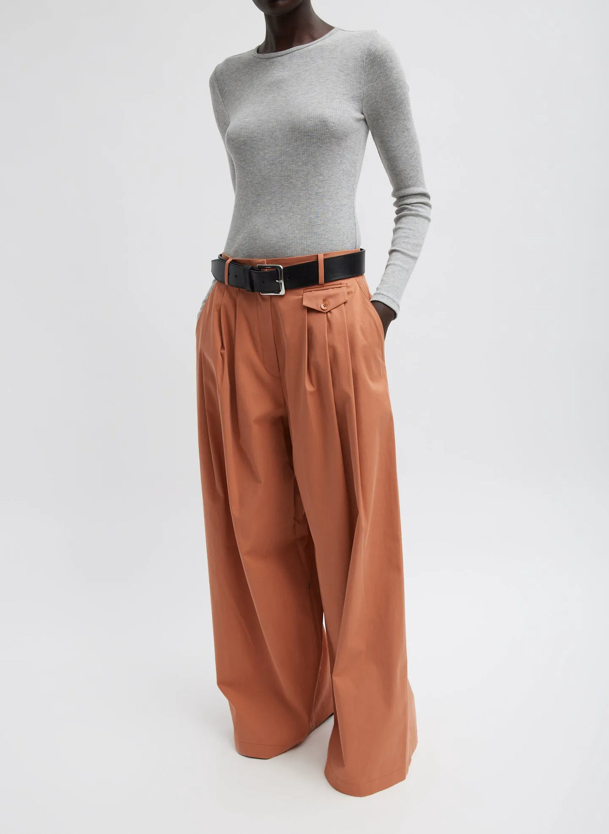 Bio Twill Triple Pleat Pant