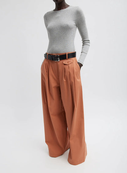 Bio Twill Triple Pleat Pant