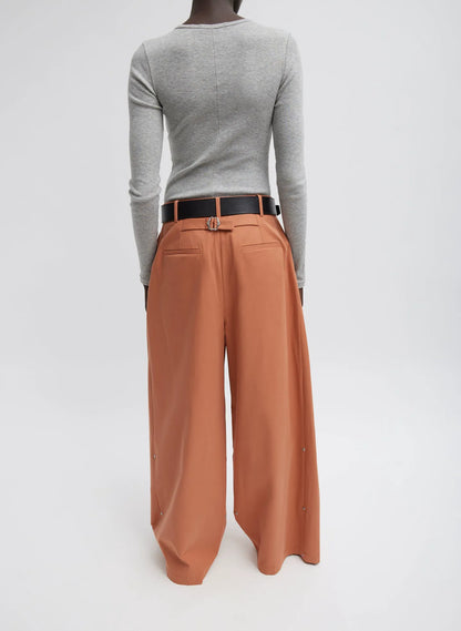 Bio Twill Triple Pleat Pant