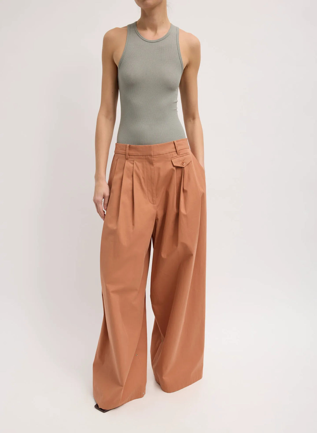 Bio Twill Triple Pleat Pant