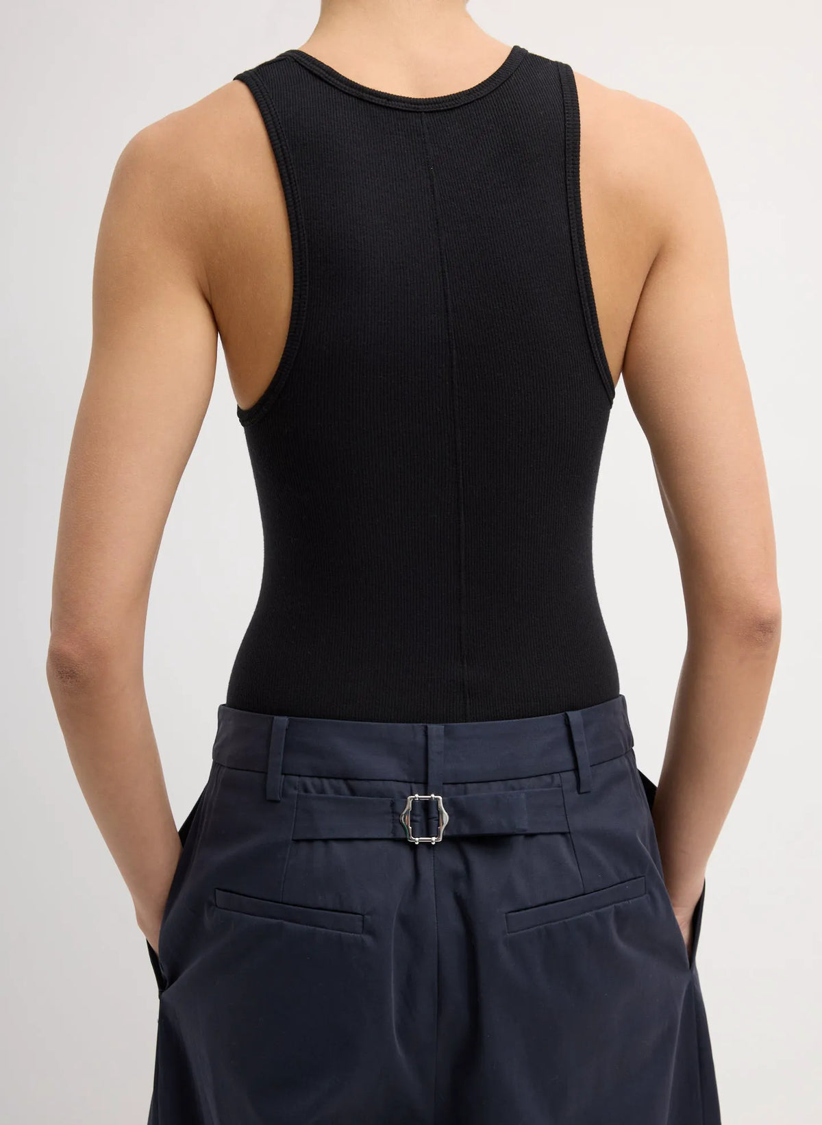 Bio Twill Triple Pleat Cropped Pant