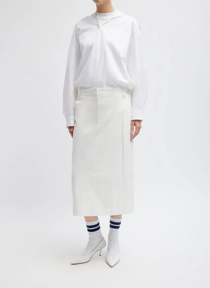 Chino Convertible Pleated Skirt