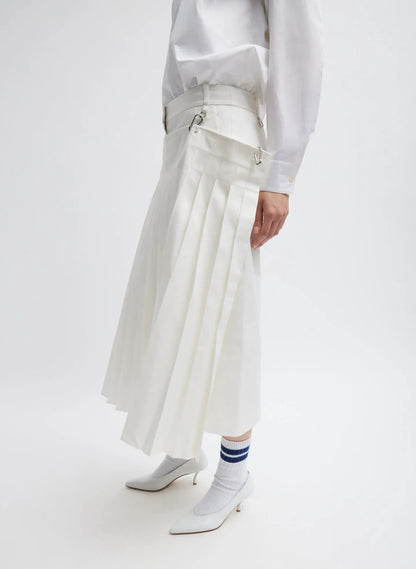 Chino Convertible Pleated Skirt