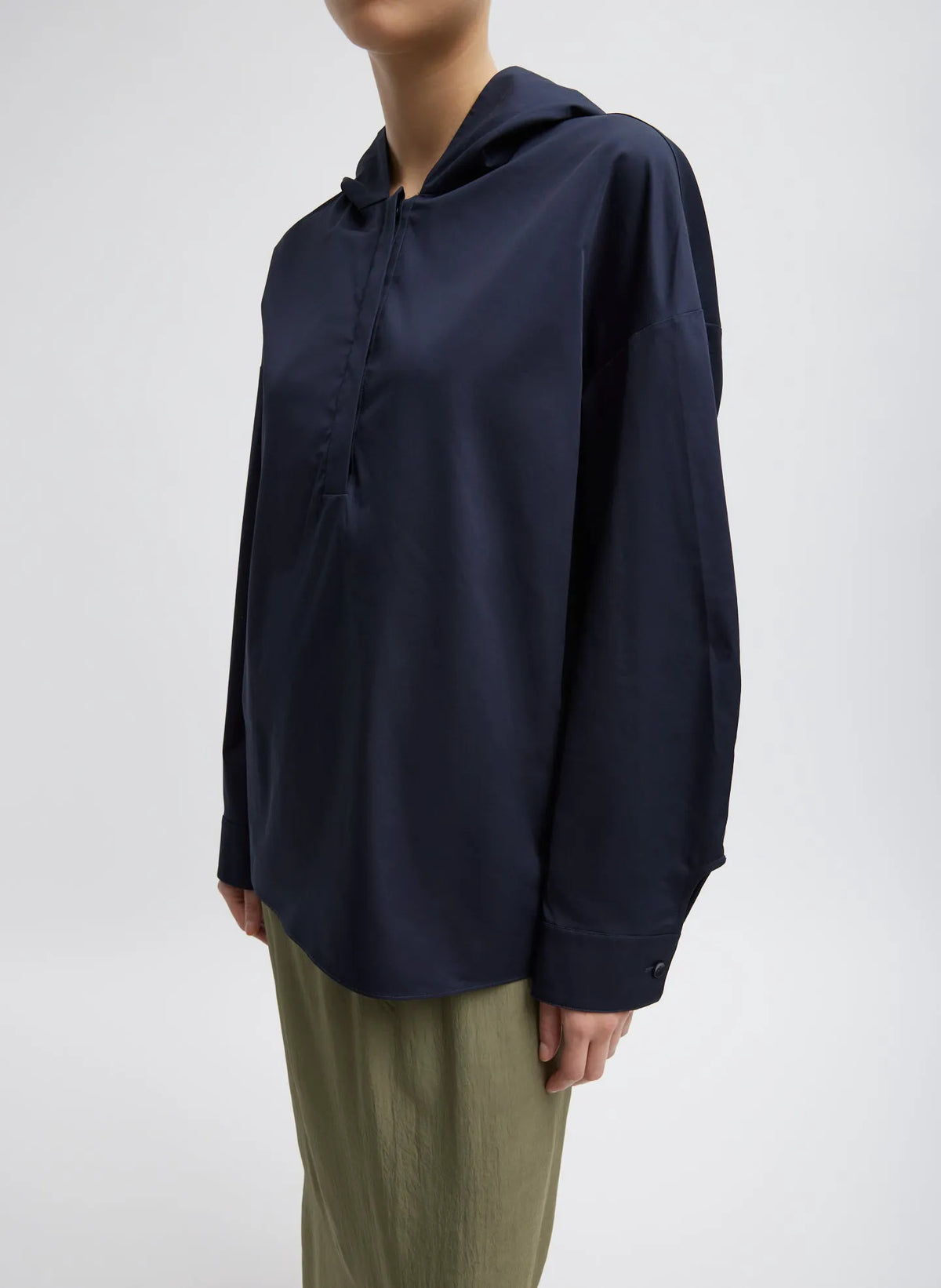 Eco Poplin Hooded Shirt