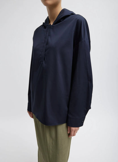 Eco Poplin Hooded Shirt