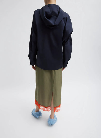 Eco Poplin Hooded Shirt