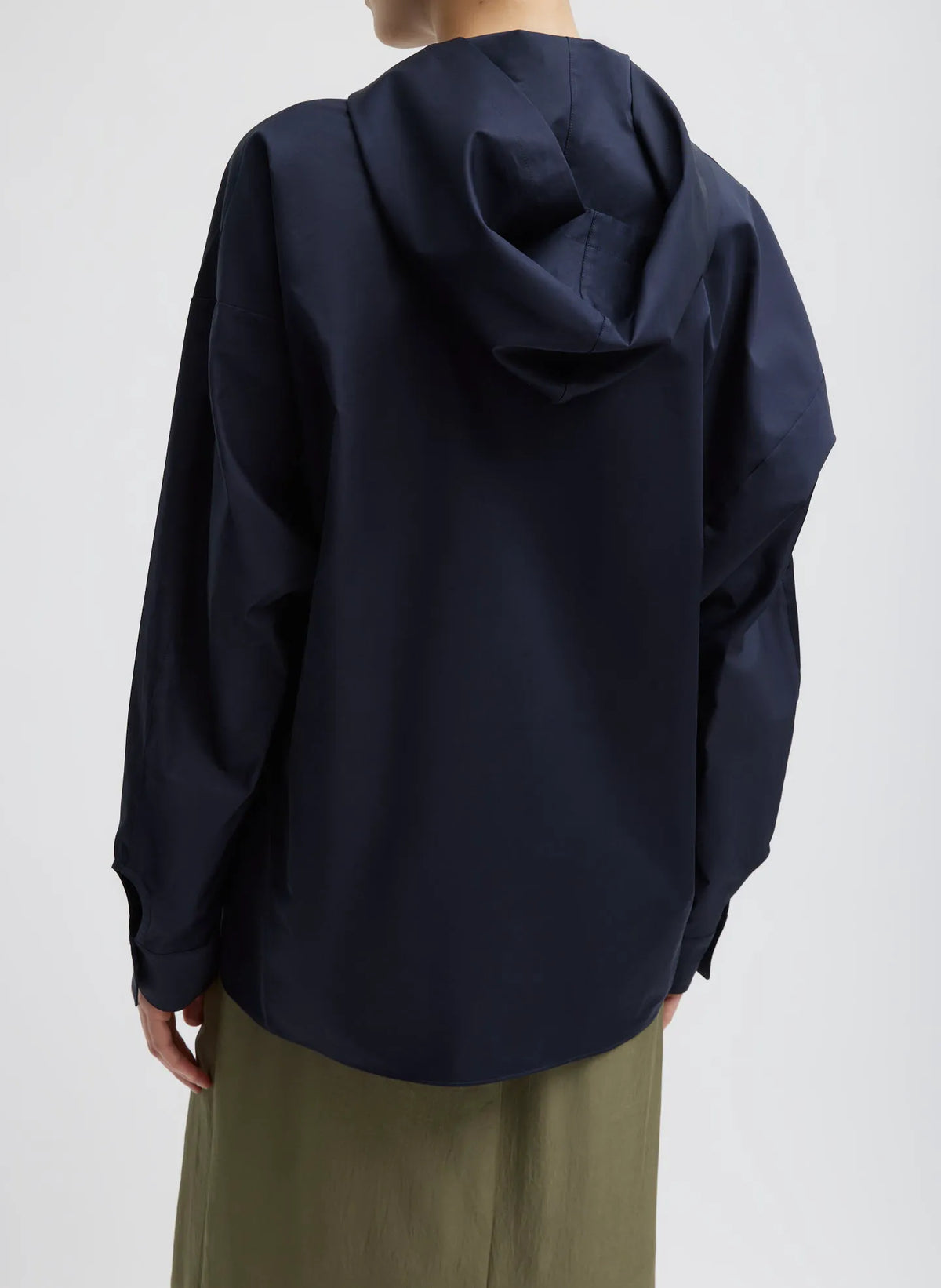 Eco Poplin Hooded Shirt