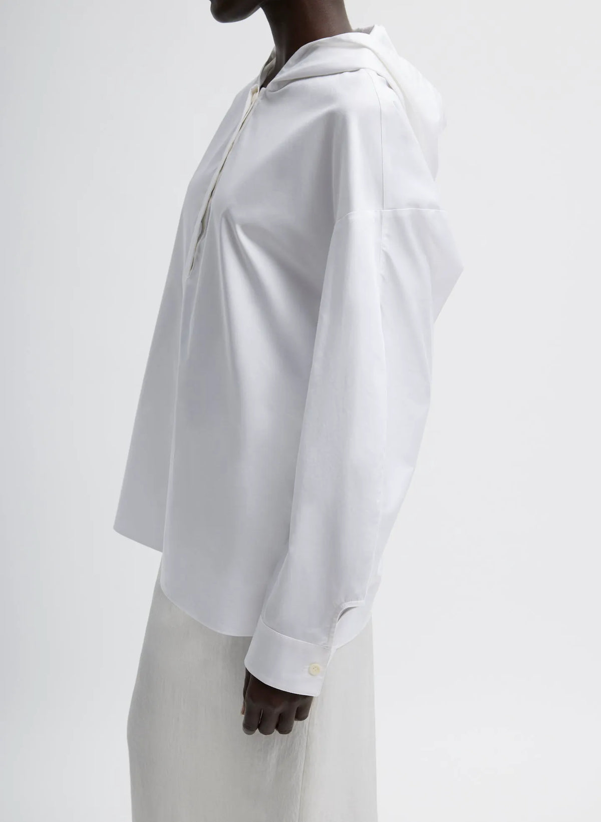 Eco Poplin Hooded Shirt