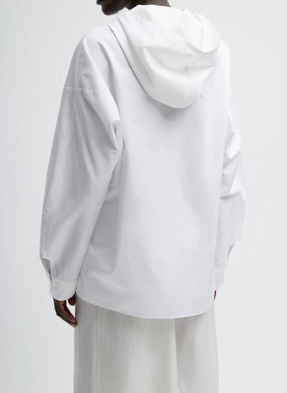 Eco Poplin Hooded Shirt