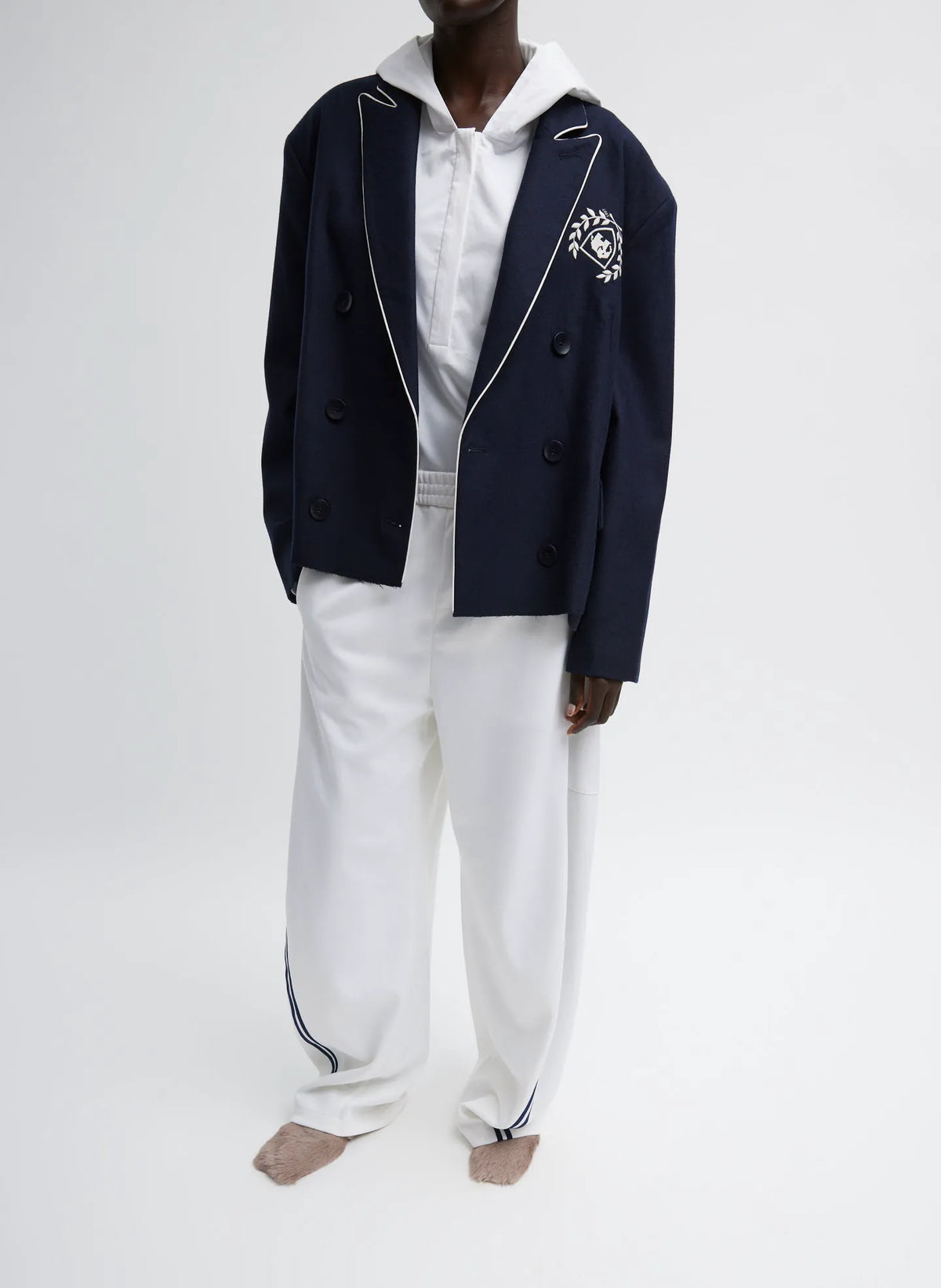 Superfine Wool Flannel Rene Blazer