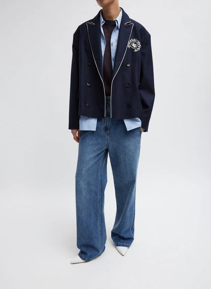Superfine Wool Flannel Rene Blazer