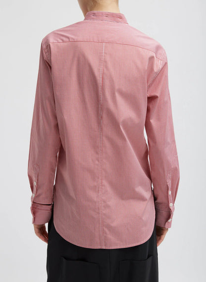 Mini Check Shirting Detached Slim Shirt