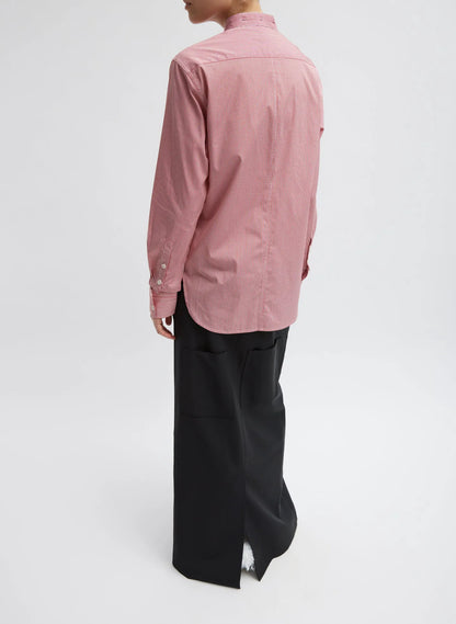 Mini Check Shirting Detached Slim Shirt