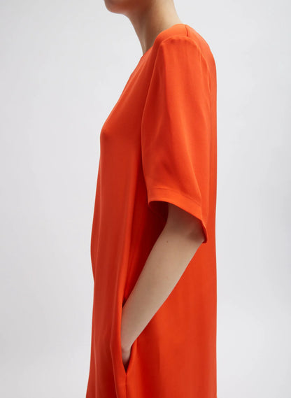 4-Ply Silk T-Shirt Dress