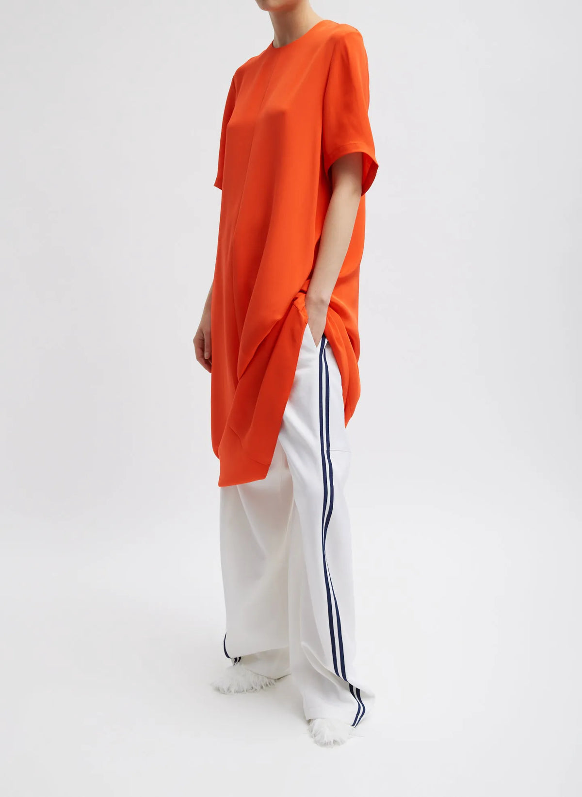 4-Ply Silk T-Shirt Dress