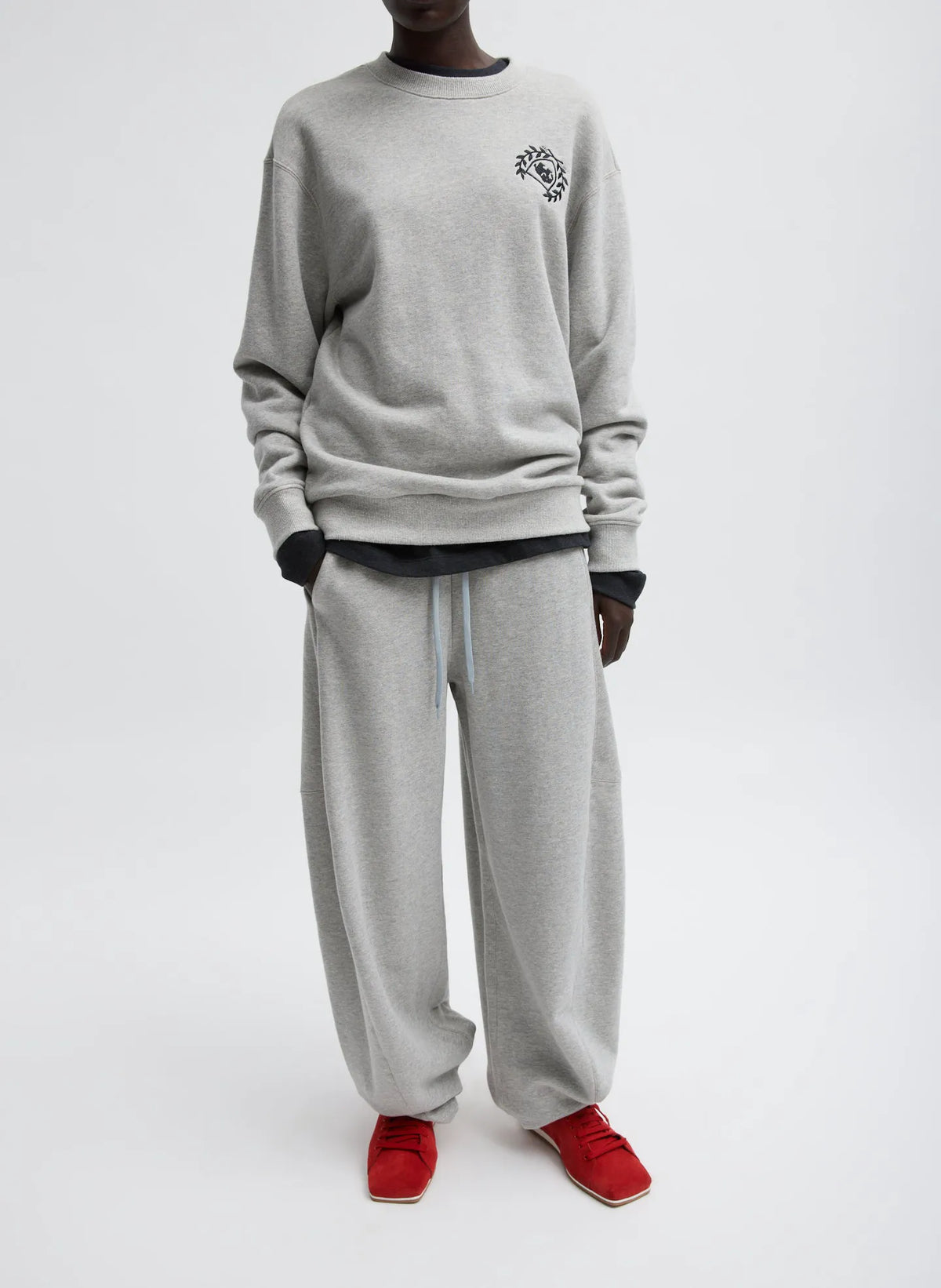Embroidered Patch Sweatshirt