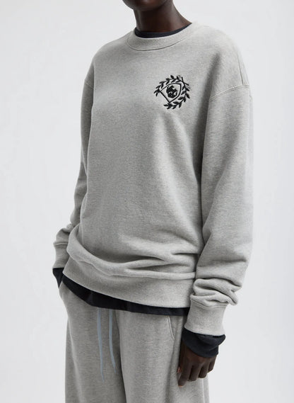 Embroidered Patch Sweatshirt
