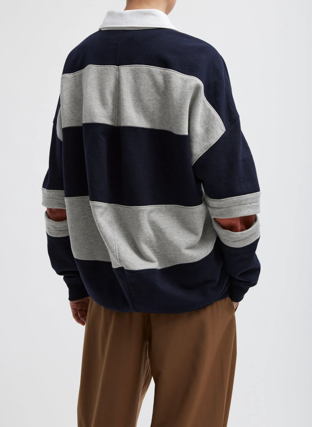 Polo Collar Cocoon Sweatshirt