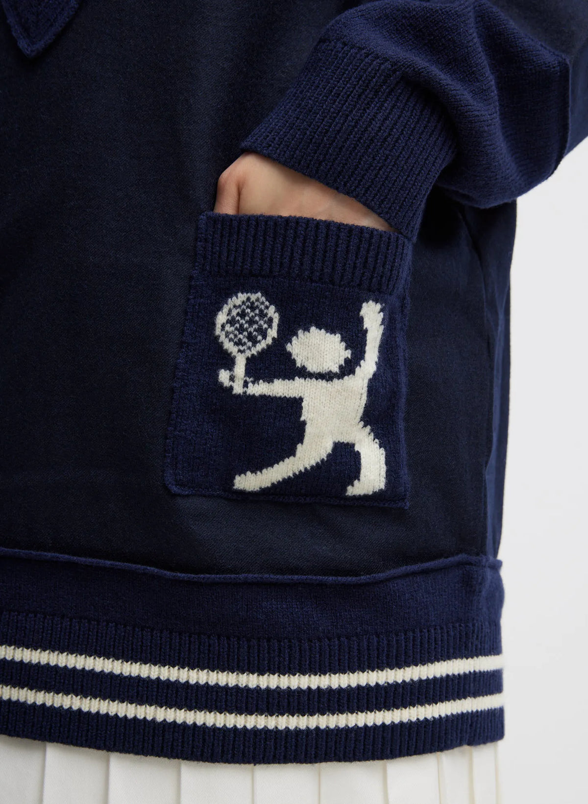 Tilden Deep V-Neck Tennis Sweater