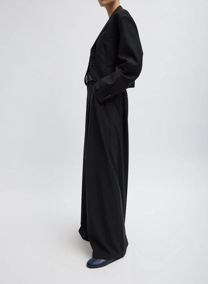 Tropical Wool Walker Wide Leg Pant