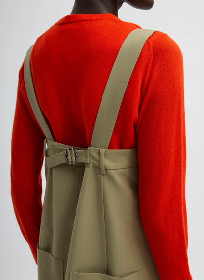 Tropical Wool Convertible Overall Skirt