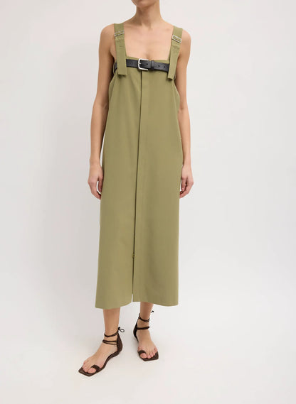 Tropical Wool Convertible Overall Skirt