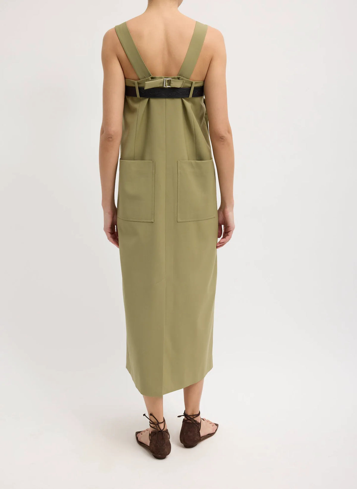 Tropical Wool Convertible Overall Skirt