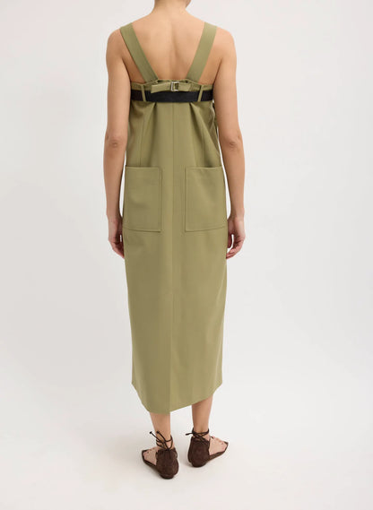 Tropical Wool Convertible Overall Skirt