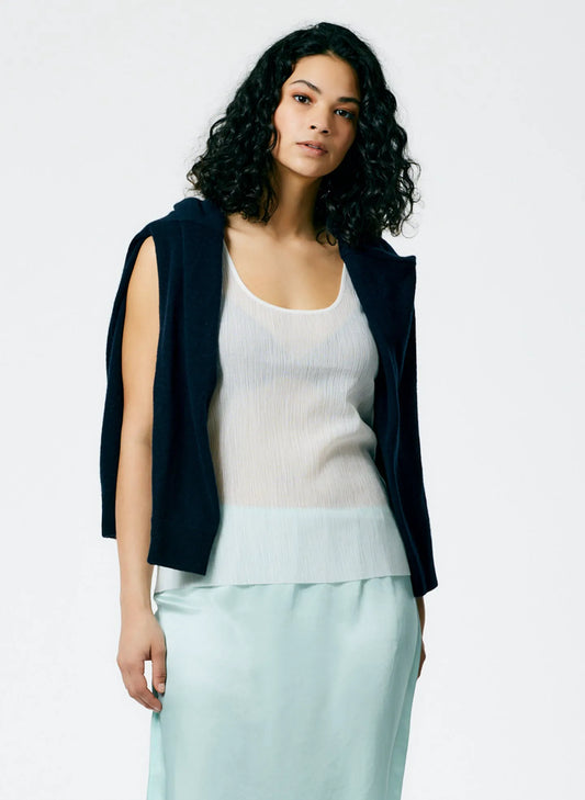Crepe Gauze Racerback Tank