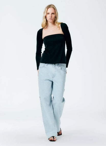 Deeba Cupro Strapless Convertible Top