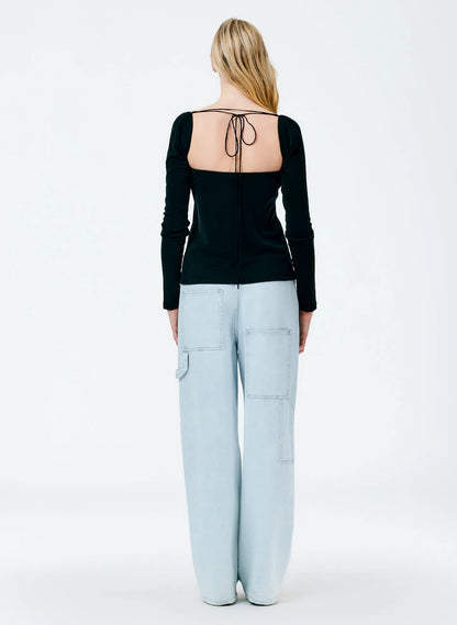 Deeba Cupro Strapless Convertible Top