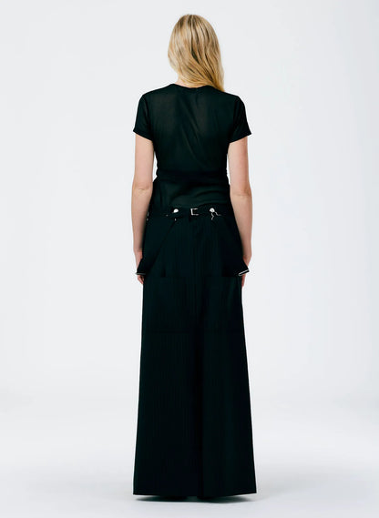 Dominic Pinstripe Overall Skirt